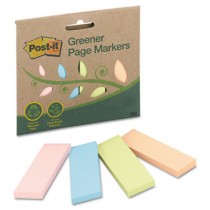 Greener Page Markers, Pastel, 50 Strips/Pad, 4 Pads/Pack