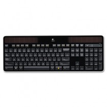 K750 Wireless Solar Keyboard, 2.4 GHz/30 ft, Black