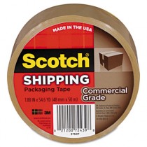 3750 Commercial Grade Packaging Tape, 1.88" x 54.6 yards, 3" Core, Tan
