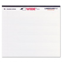 Landscape Format Writing Pad, College Ruled, 11 x 9-1/2, White, 40 Sheets/Pad