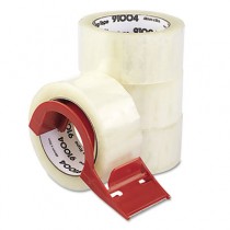 Carton Sealing Tape w/Dispenser, 2" x 60 yards, 3" Core, Clear