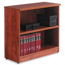 Valencia Series Bookcase, 2 Shelves, 31-3/4w x 12-1/2d x 29-1/2h, Medium Cherry