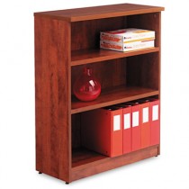 Valencia Series Bookcase, 3 Shelves, 31-3/4w x 12-1/2d x 39-3/8h, Medium Cherry