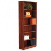 Valencia Series Bookcase, 6 Shelves, 31-3/4w x 12-1/2d x 80-3/8h, Medium Cherry