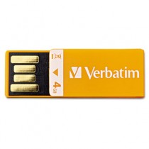 Clip-It USB Flash Drive, 4G, Orange
