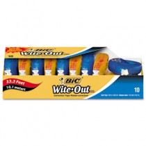 Wite-Out EZ Correct Correction Tape, Non-Refillable, 1/6" x 472", 10/Pack