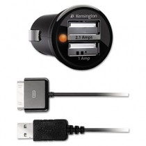 PowerBolt Duo Car Charger With 30-Pin/USB for Apple Devices