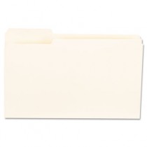 File Folders, 1/3 Cut First Positions, One-Ply Top Tab, Legal, Manila, 100/Box