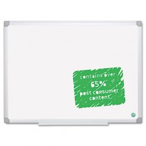 Earth Easy-Clean  Dry Erase Board, White/Silver, 36x48