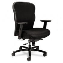 VL705 Big & Tall Mesh Chair, Mesh Back/Fabric Seat, Black