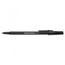Ballpoint Stick Pen, Black Ink, Medium, Dozen