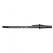 Ballpoint Stick Pen, Black Ink, Fine, Dozen