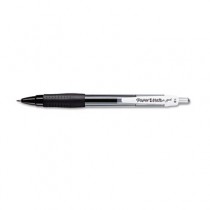 Roller Ball Retractable Gel Pen, Black Ink, Bold