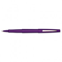 Point Guard Flair Porous Point Stick Pen, Purple Ink, Medium, Dozen