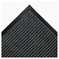 Needle Rib Wipe & Scrape Mat, Polypropylene, 36 x 120, Gray