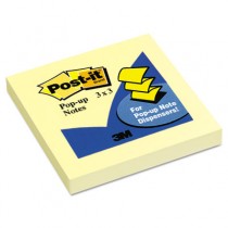 Pop-Up Note Refills, 3 x 3, Canary Yellow, 100 Sheets