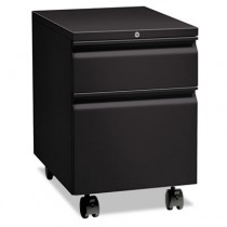 Flagship Mobile Box/File Pedestal, Full Radius Pull, 22-7/8" Deep, Black