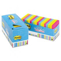 Notes Cabinet Pack, 3 x 3, Ast. Bright Colors, 100 Sheets/Pad, 18/Pack