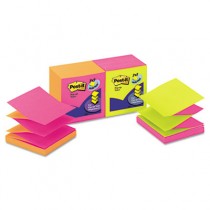 Pop-Up Refills, 3 x 3, 4 Alternating Colors, 100/Pad, 12 Pads/Pack