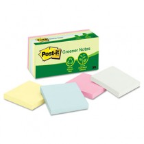 Recycled Pastel Notes, 3 x 3, Helsinki, 12 100-Sheet Pads/Pack