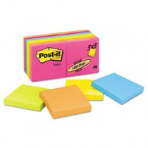 Original Pads in Neon Colors, 3 x 3, Five Neon Colors, 14 100-Sheet Pads/Pack