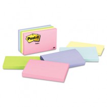 Original Pads in Pastel Colors, 3 x 5, Five Pastel Colors, 5 100-Sheet Pads/Pack