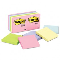 Original Pads in Pastel Colors,3 x 3, Five Pastel Colors, 12 100-Sheet Pads/Pack