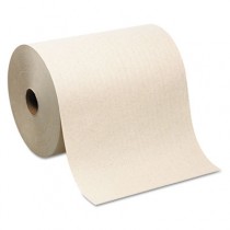 Hardwound Roll Paper Towel, Nonperforated, 7.87 x 1000 ft, Brown