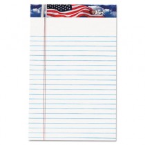 American Pride Writing Pad, Narrow Rule, 5 x 8, White, 50 Sheets