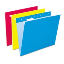 Hanging File Folders, 1/5 Tab, Letter, Assorted Colors