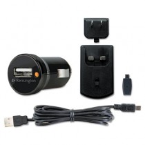 Car and Wall Charger, Mini/Micro USB, Black