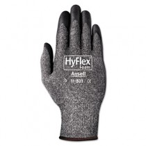 HyFlex Foam Gloves, Dark Gray/Black, Size 10