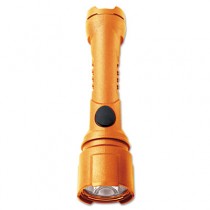 WorkSafe Intrinsic Razor Watertight LED Flashlight, On/Off, 3AA, Safety Orange