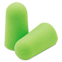 Pura-Fit Single-Use Earplugs, Cordless, 33NRR, Bright Green