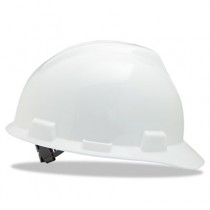 V-Gard Hard Hats with Staz-On Suspension, Standard Size 6 1/2 - 8, White