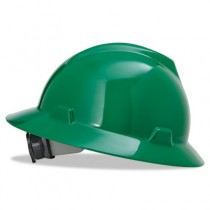 V-Gard Hard Hats w/Fas-Trac Ratchet Suspension, Standard Size 6 1/2 - 8, Green