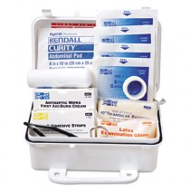 ANSI Weatherproof Plastic First Aid Kit, 7 1/2" x 2 3/4" x 4 1/2", 10 Person Kit