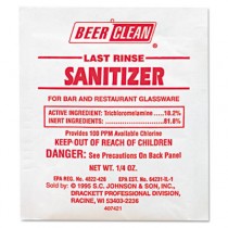 Beer Clean Last Rinse Glass Sanitizer, Powder, 1/4 oz. Packet