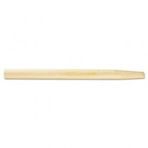 Tapered End Broom Handle, Lacquered Hardwood, 1 1/8" Diameter x 54"