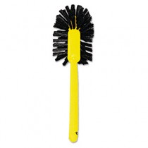 Toilet Bowl Brush, 17-Inch Overall Length, Yellow Plastic Handle
