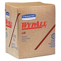 WYPALL L20 Wipers, 12 1/2 x 13, Brown