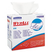 WYPALL X50 Wipers, 9 1/10 x 12 1/2, White, Pop-Up Box