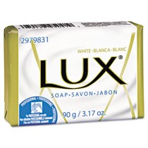 Bath Soap, Individually Wrapped, White, Pleasant Scent, 3.2 oz. Bar