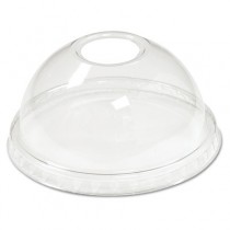 Cold Cup Dome Lids, Fits 5-20oz Cups, Clear