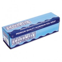 Heavy-Duty Aluminum Foil Roll, 12" x 500 ft, 20 Micron Thickness, Silver