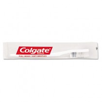 Manual Toothbrush, Soft Bristles, Plastic, White