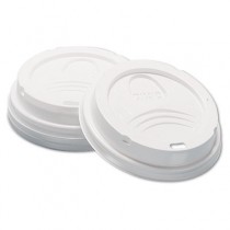 Dome Hot Drink Lids, 8oz Cups, White