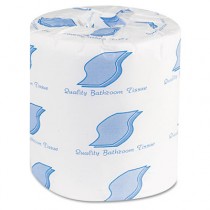 Bath Tissue, 2-Ply, 500 Sheets/Roll, White