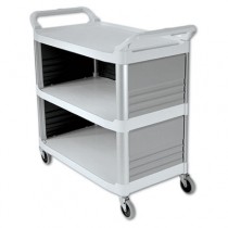 Xtra Utility Cart, 300-lb Cap., 3 Shelves, 20w x 40d 5/8 x 37 4/5h, Off-White