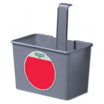 SmartColor Side Bucket, 6qt, Plastic, Gray